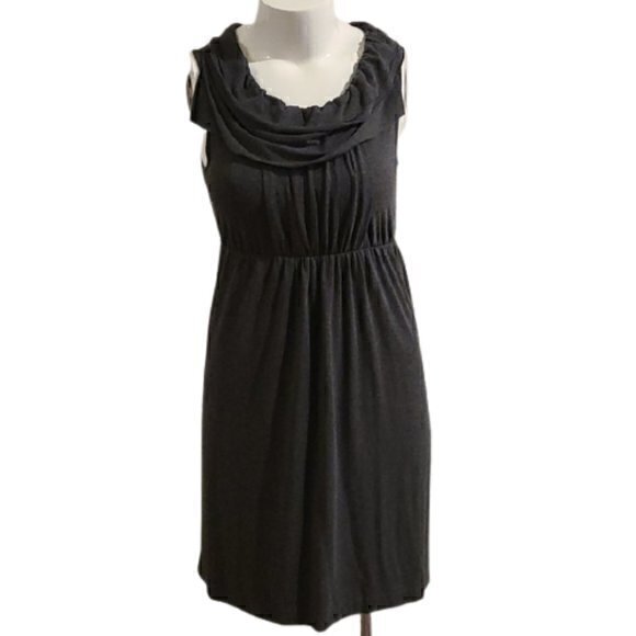 [J Crew] Elasticized Waist Cowl Neck Dress - Sz M - Picture 1 of 5